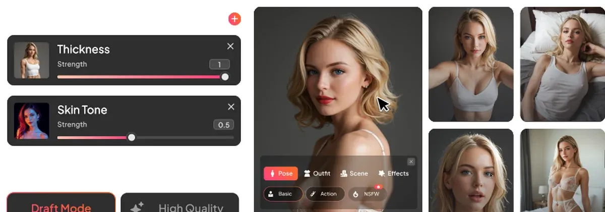 Character creation screen inside My Dream Companion with three companions